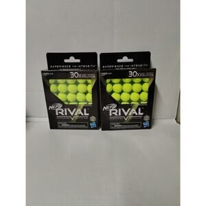 Hasbro Nerf Rival Edge Series 30x High-impact Rounds 30 Count Lot Of 2